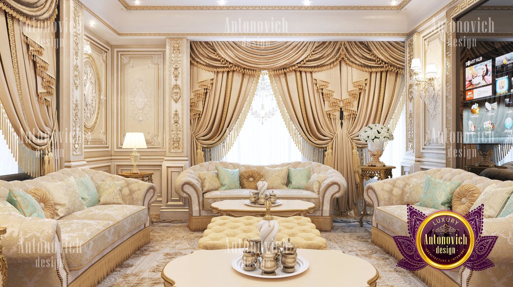 Luxury sitting room design