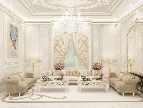 Interior of a Luxury Villa in Qatar