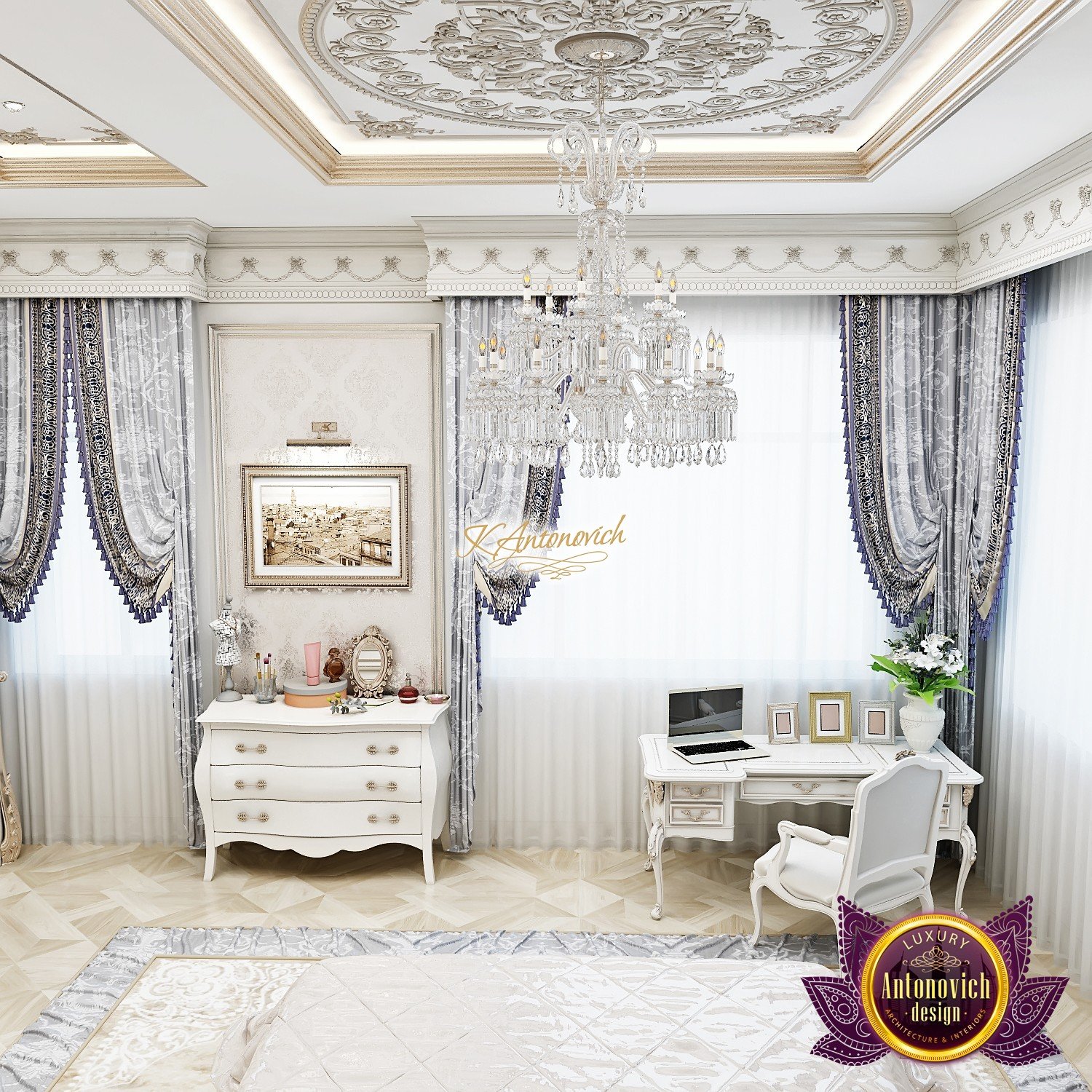 Bright bedroom, Luxury Bedroom Design