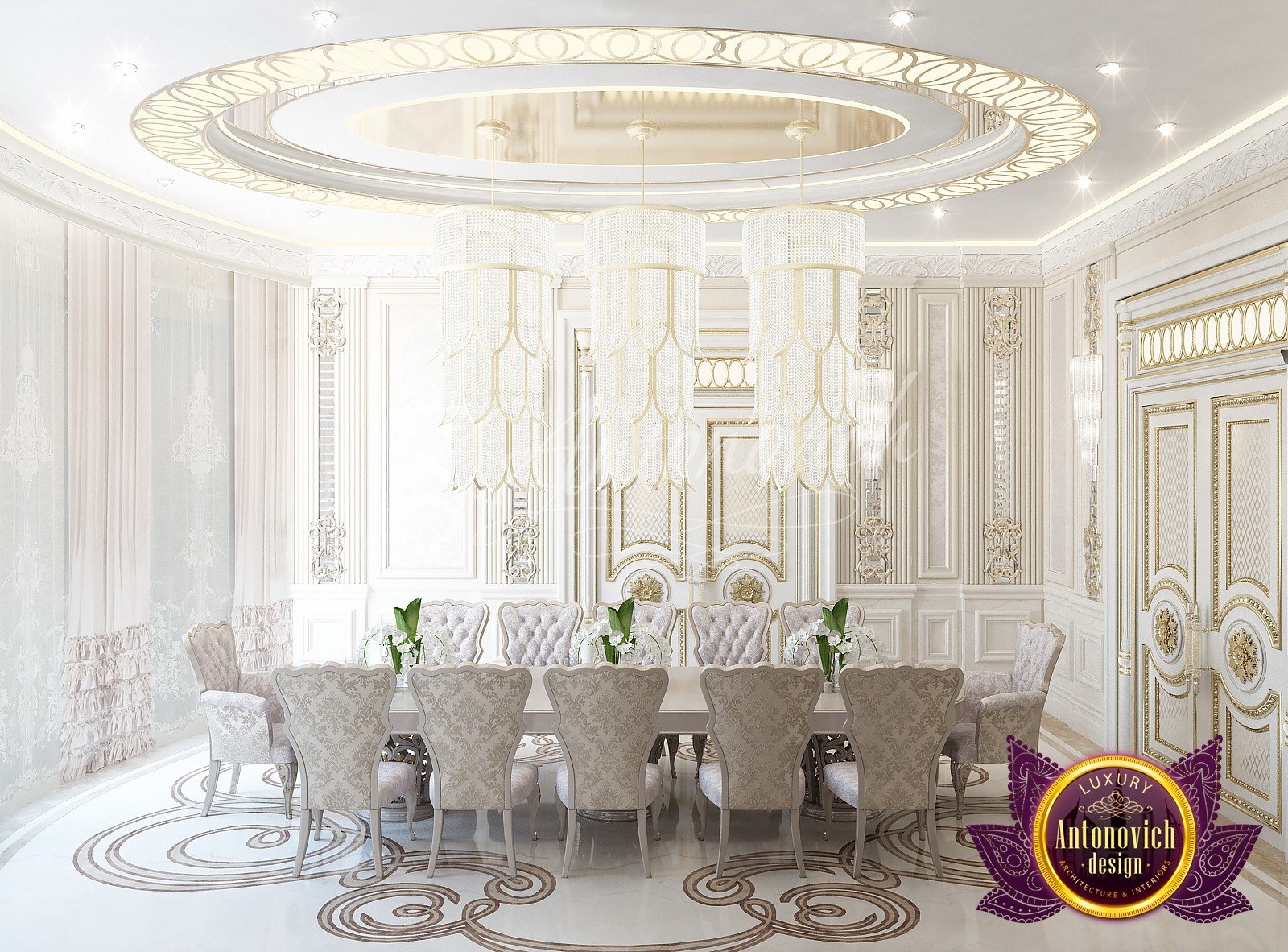 luxurious french dining room