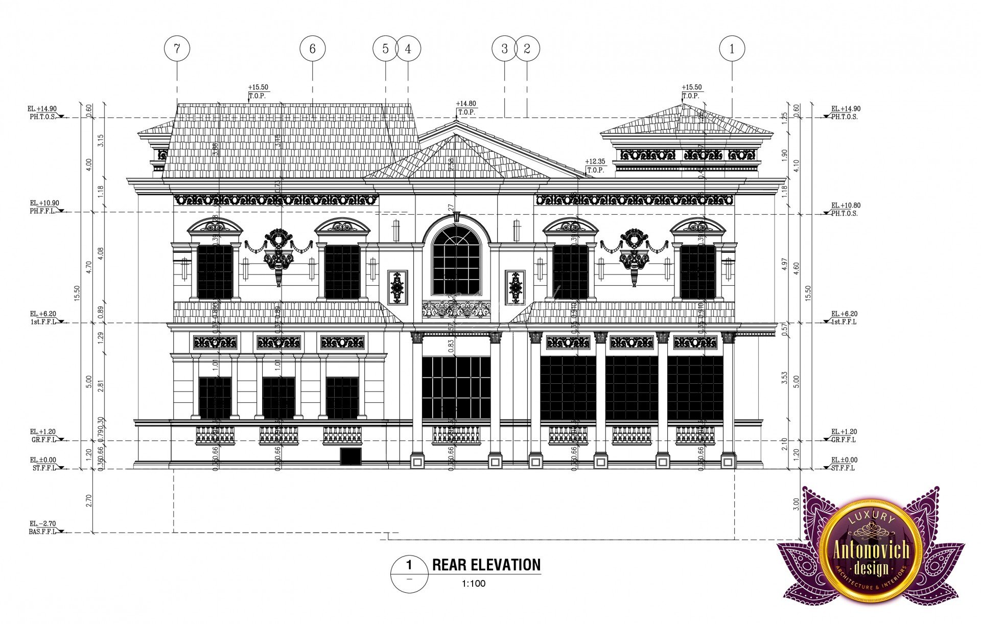 Royal Villa Floor Plan, Luxury House Plan