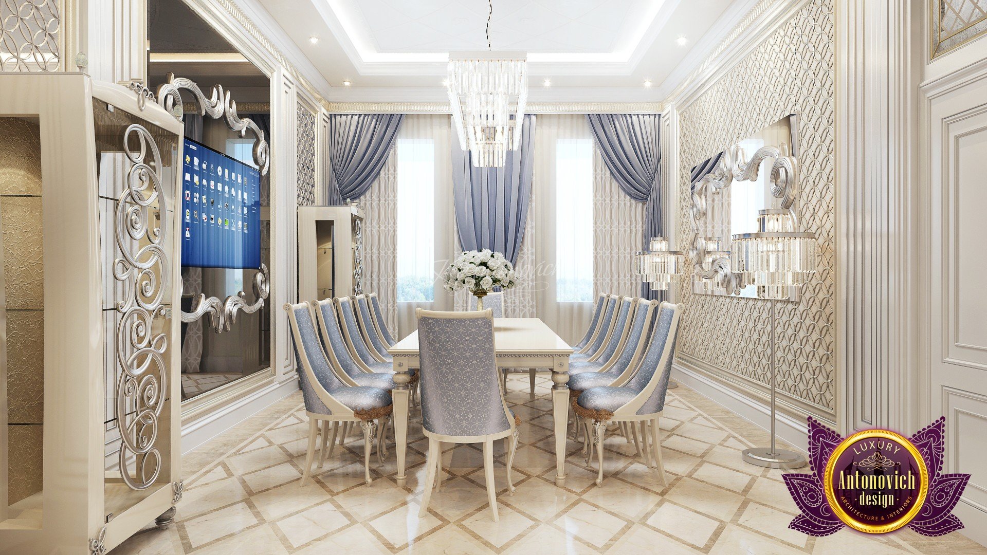 Luxe Dining  Room  Interior Design 