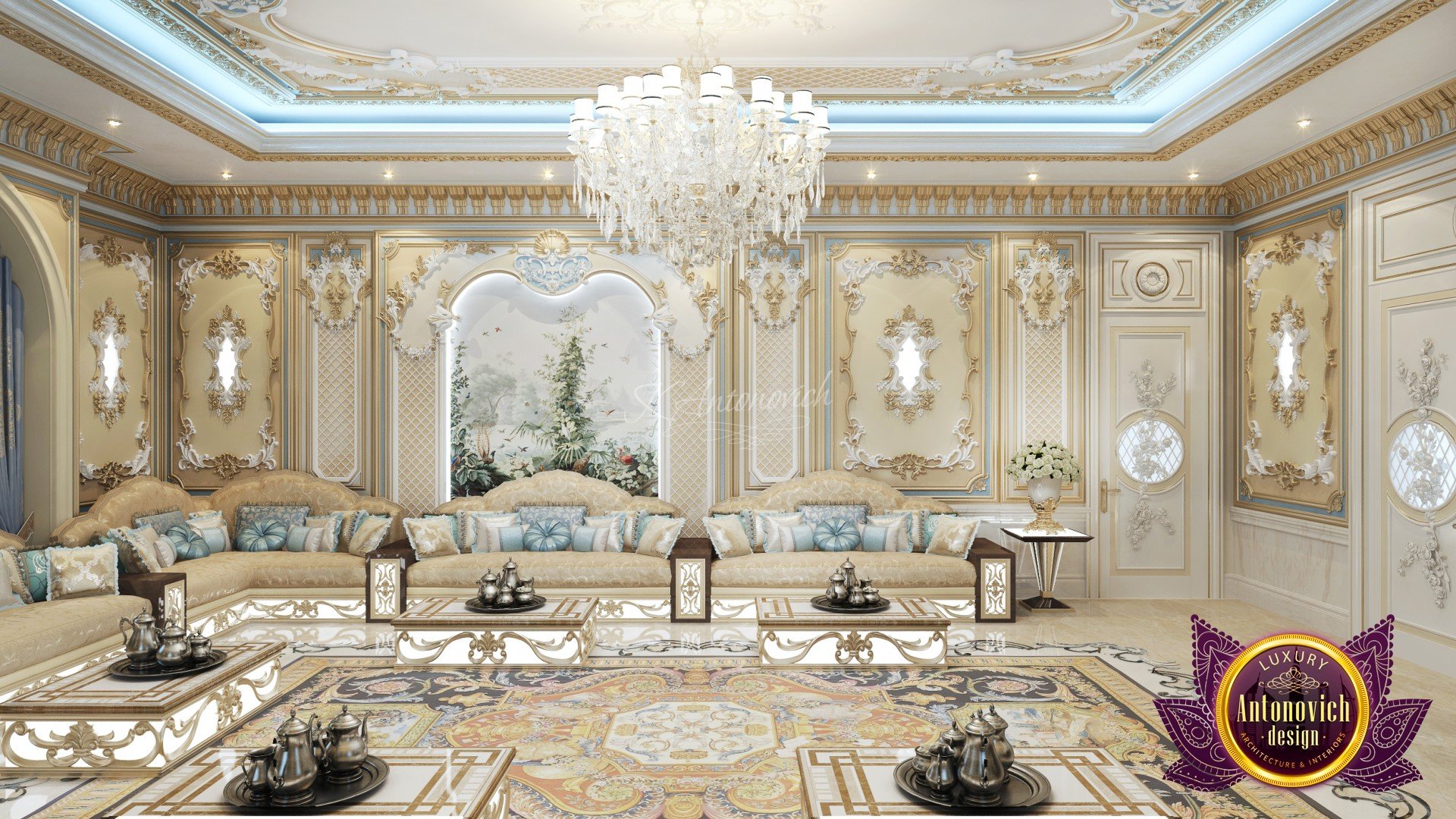 Luxury majlis interior design by Katrina Antonovich