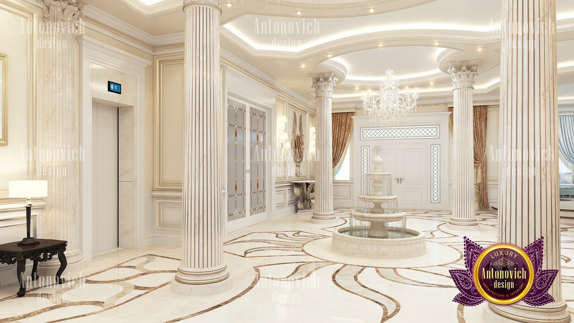Luxury Carved Marble floors