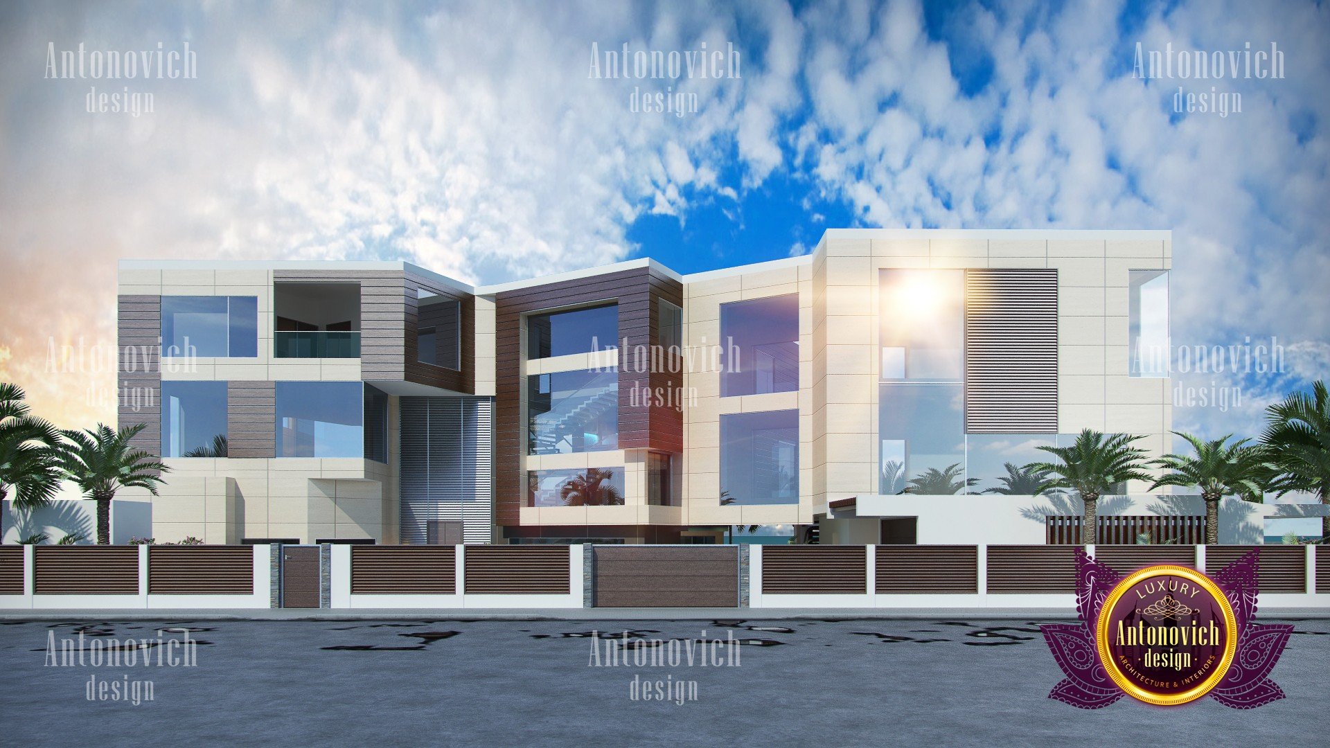 Palm jumeirah modern exterior, Exterior Design