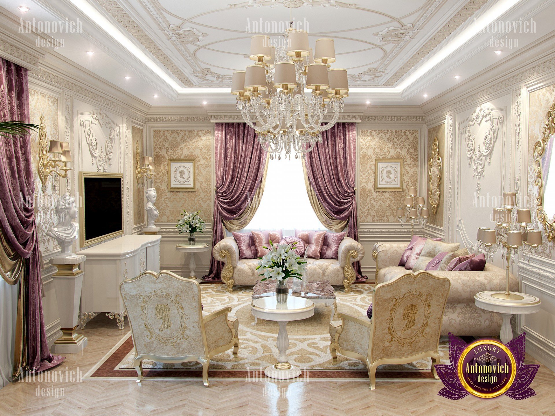 elegant room living antonovich ae luxury перейти salvat pe