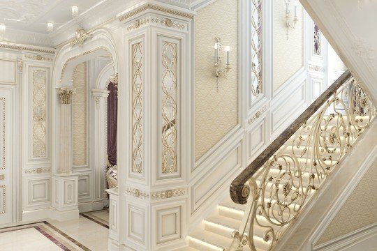 Extremely luxurious, grand and regal mansion with classic Russian design created for an aristocratic family.