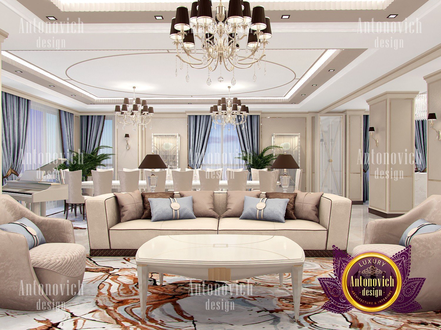 Luxury Living room in Classics