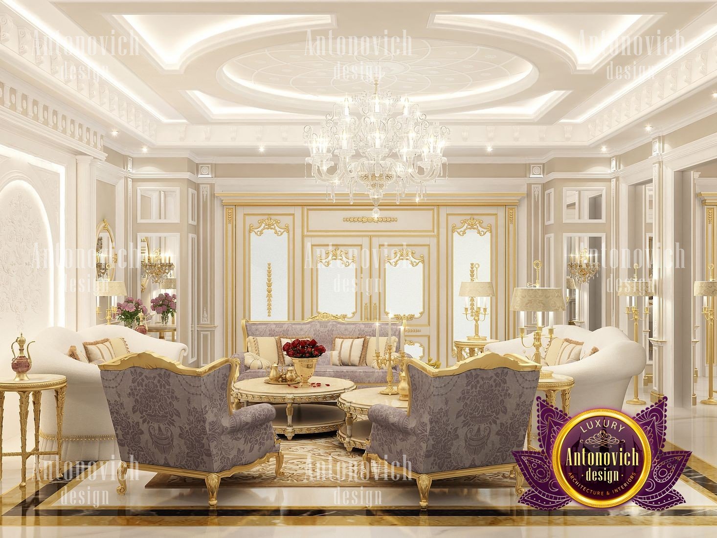 Modern Classic  Villa Interior  Design by Luxury Antonovich 