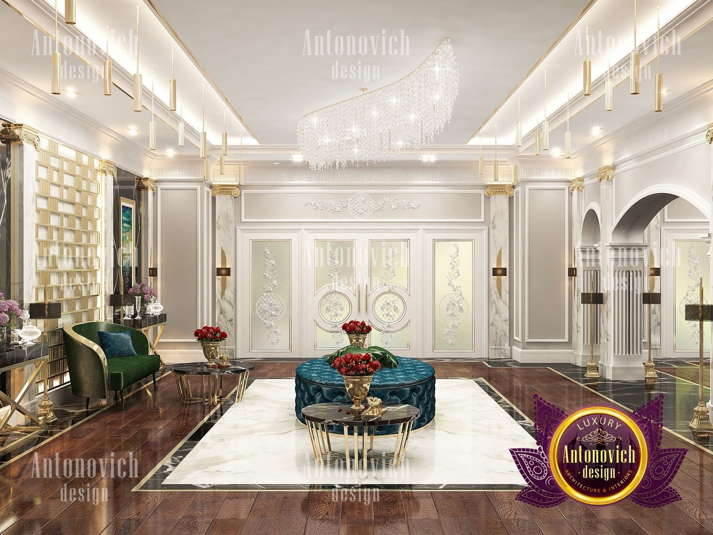 Modern Classic Villa Interior Design by Luxury Antonovich ...