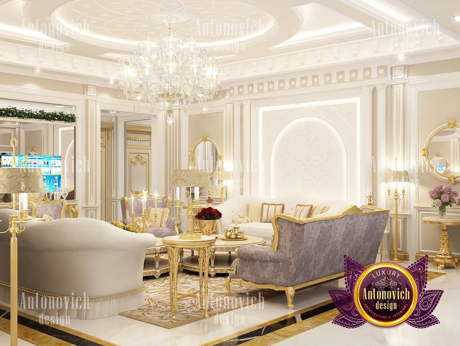 Modern Classic Villa Interior Design by Luxury Antonovich Design
