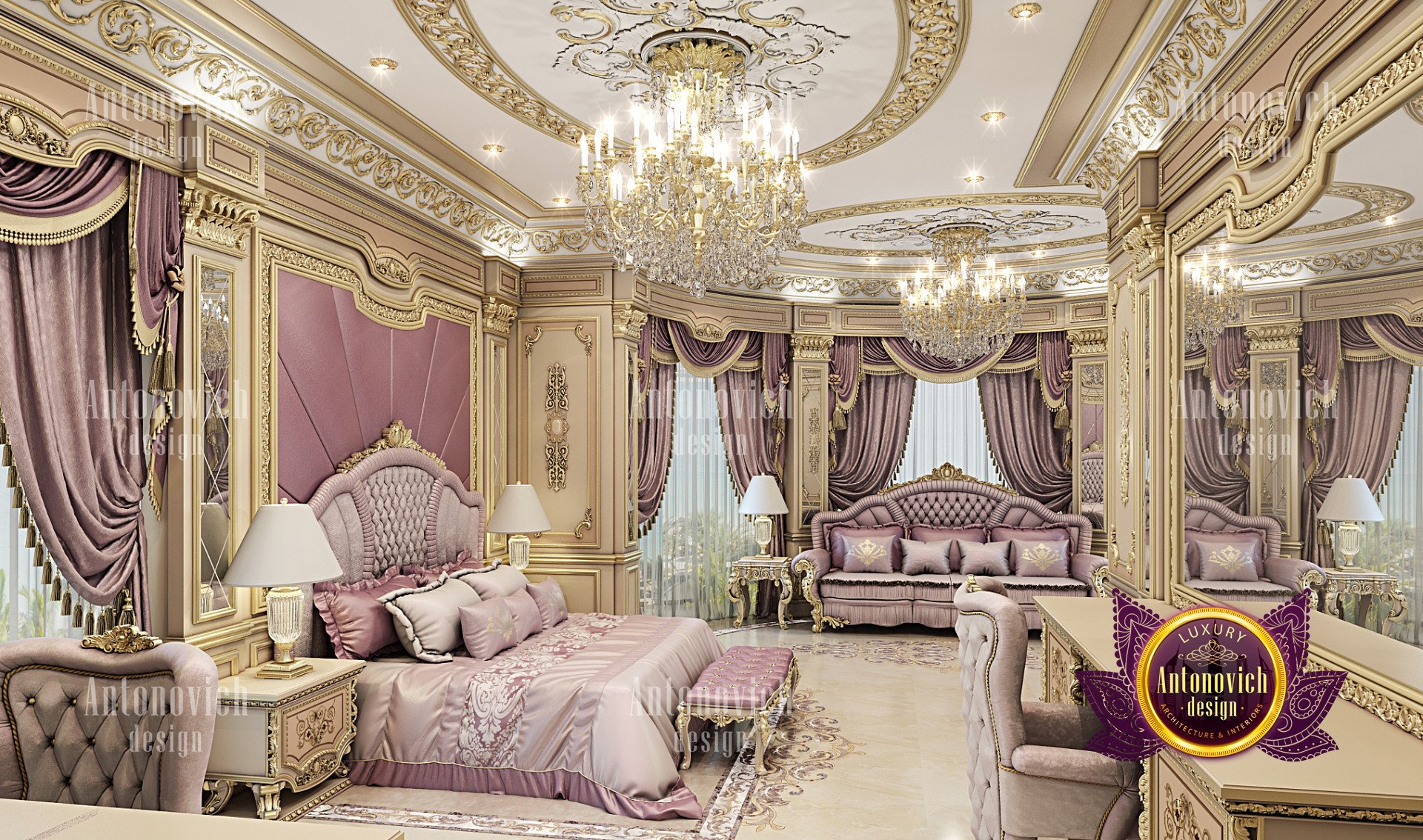 Royal luxury bedroom