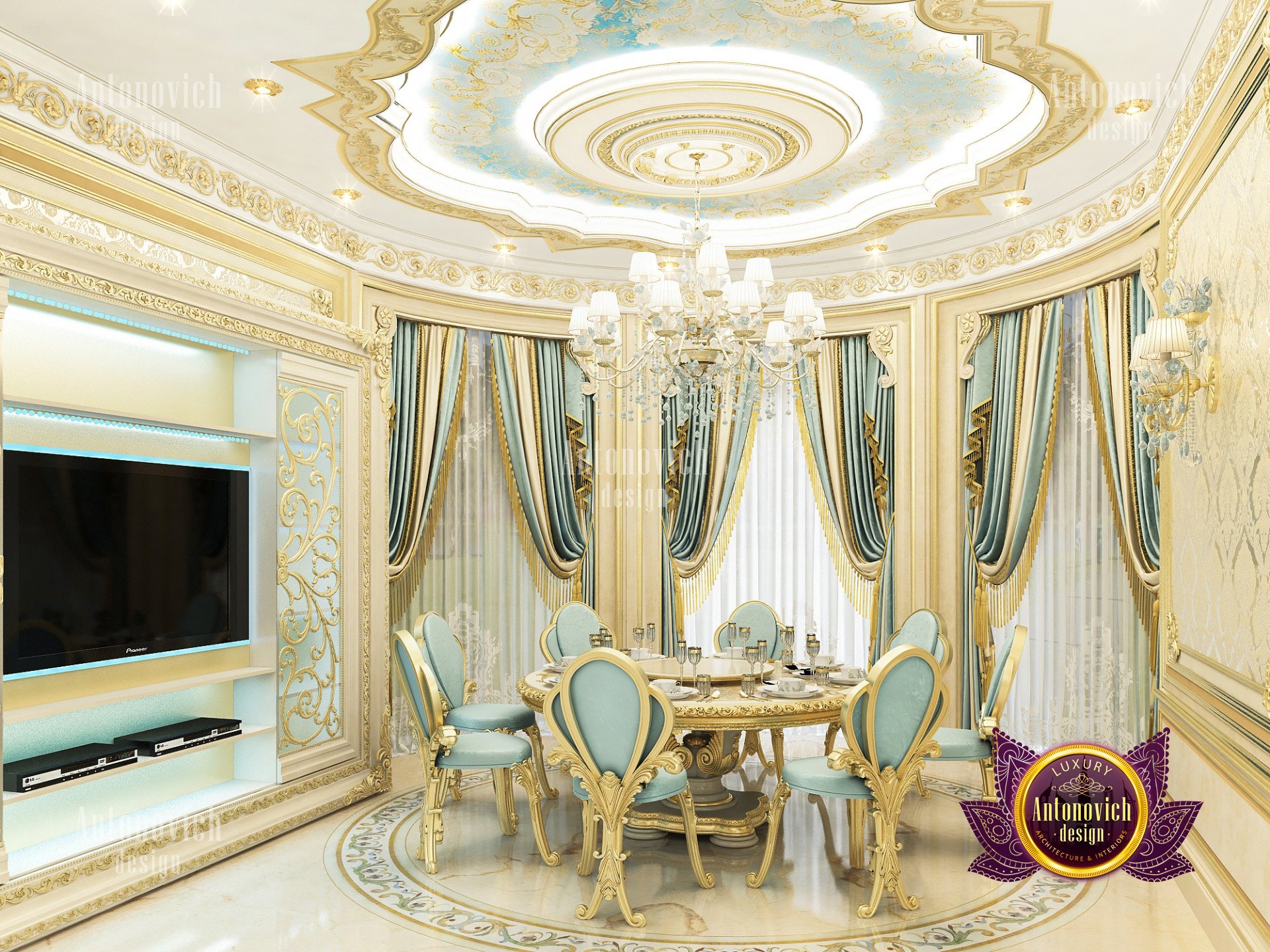 Splendid kitchen interior Dubai