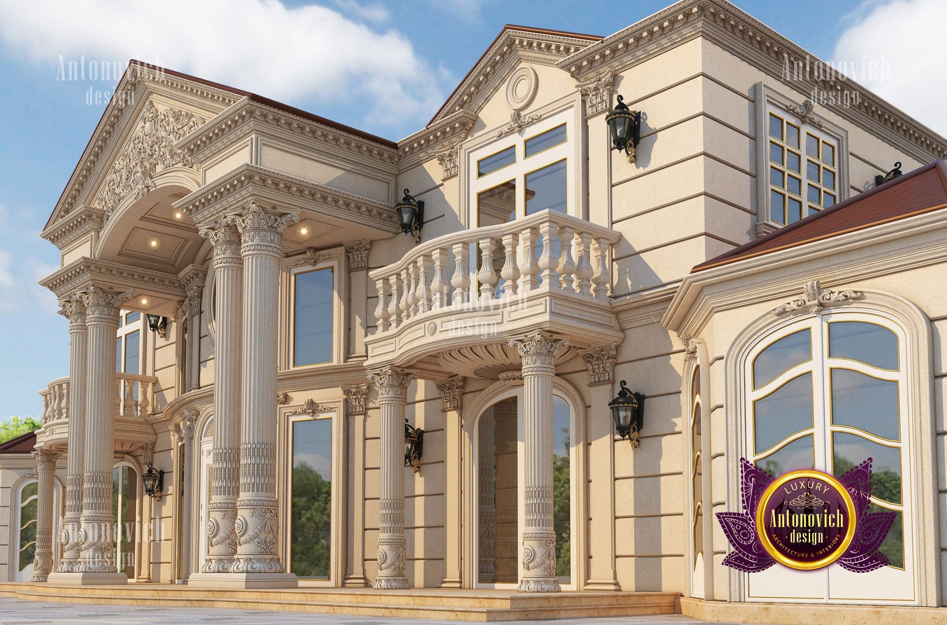 Luxurious villa exterior