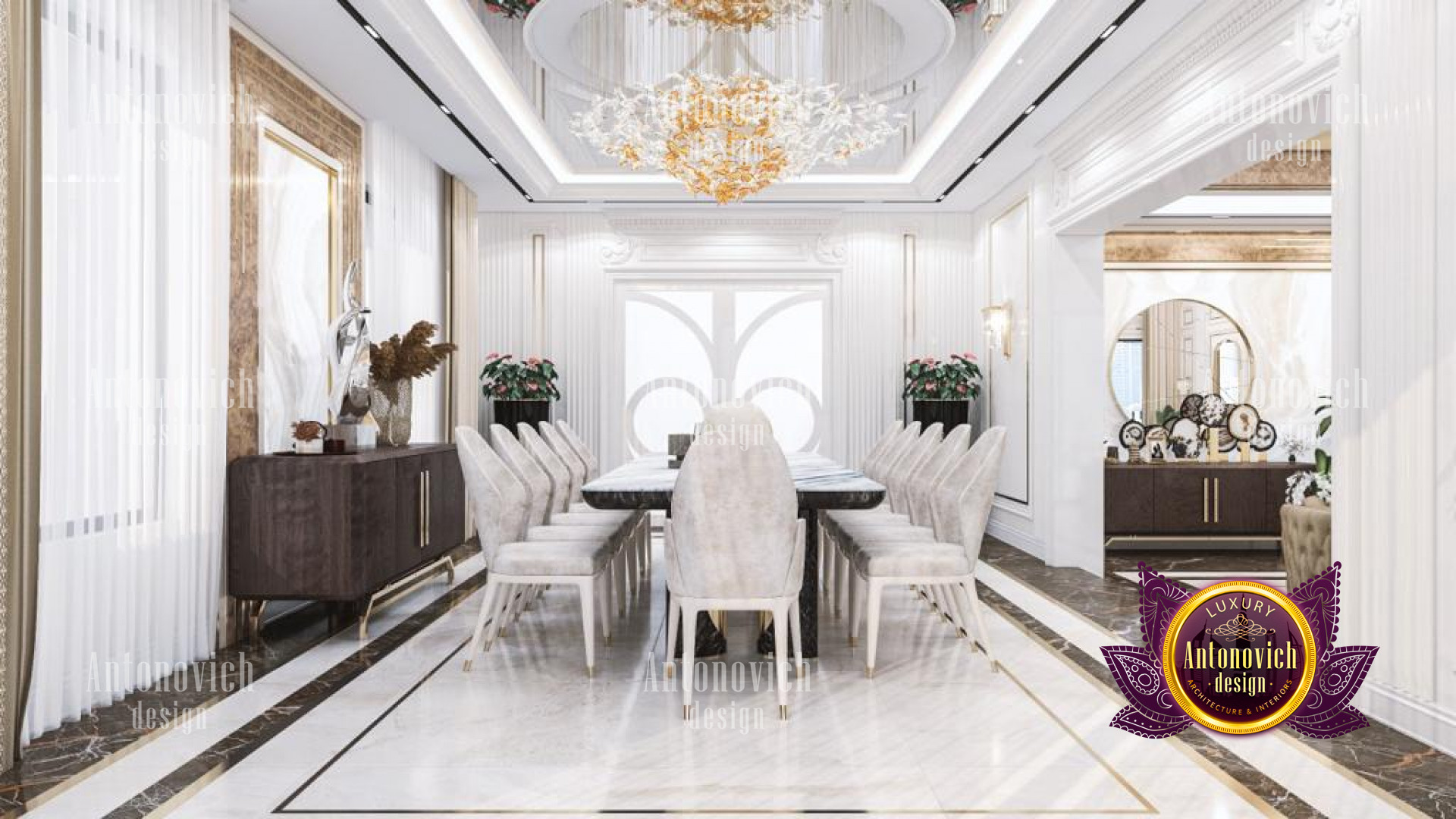 Dining Room Design For 22 Carat Villa Design The Palm