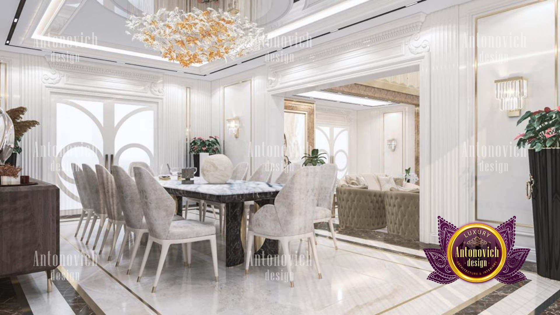 Stylish Interiors For 22 Carat Villa Design The Palm