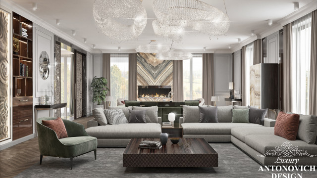 This beautiful interior shows how classic and luxury styles can be perfectly mixed together.