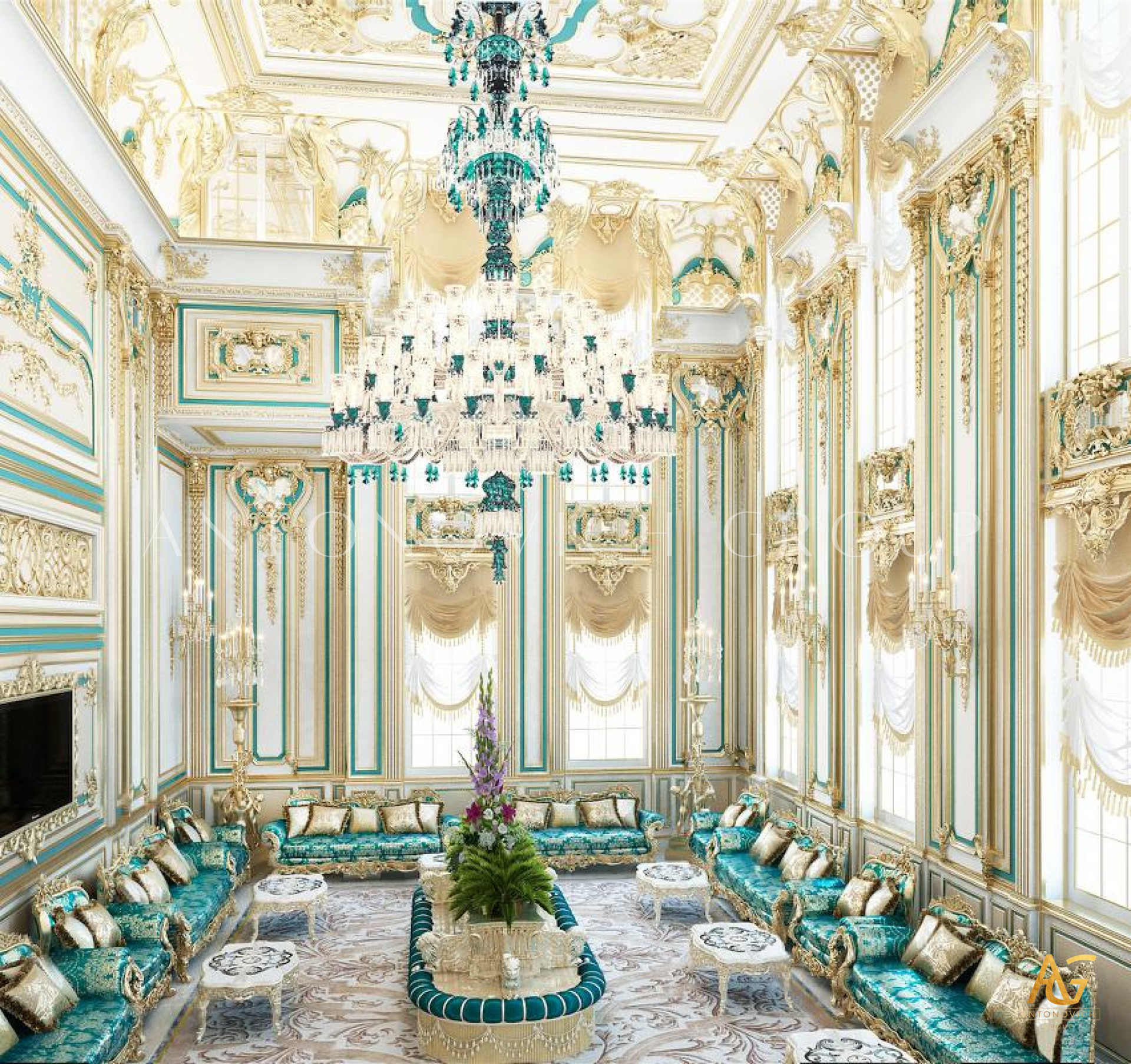 ROYAL PALACE INTERIOR DESIGN BY LUXURY ANTONOVICH DESIGN