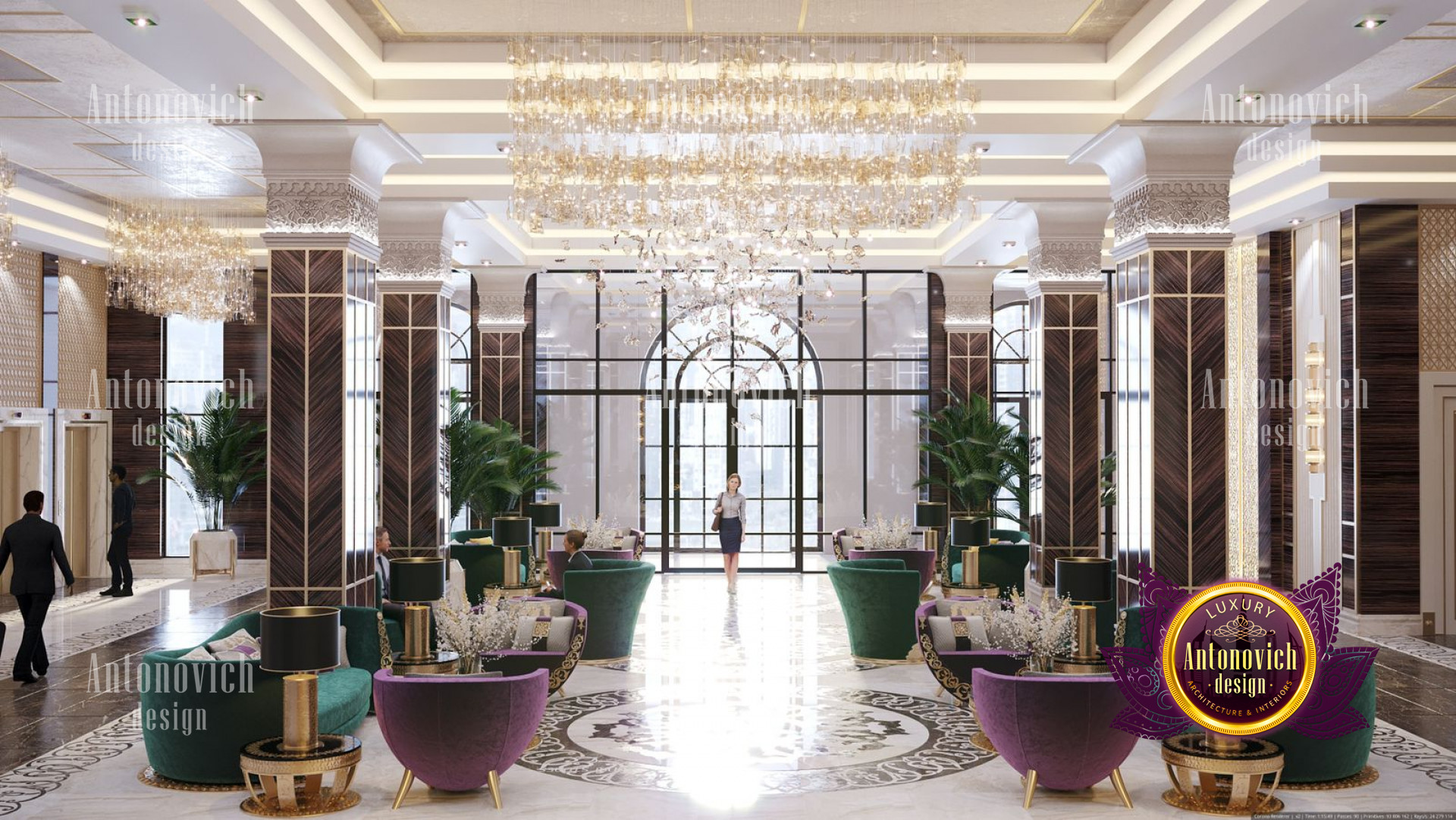 Hotel lobby Interior Design Dubai