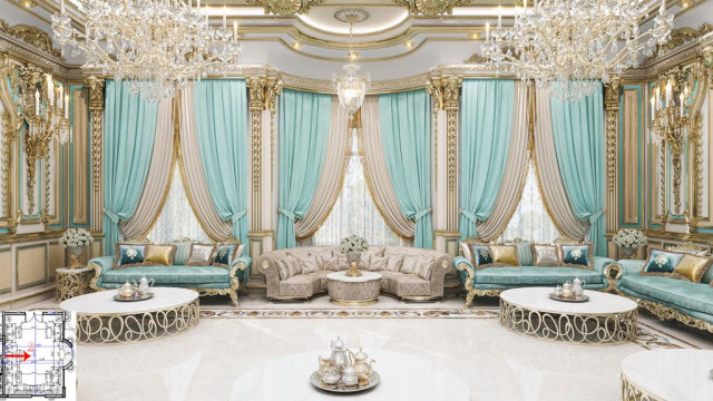 ROYAL LIVING ROOM INTERIOR DESIGN SAUDI ARABIA