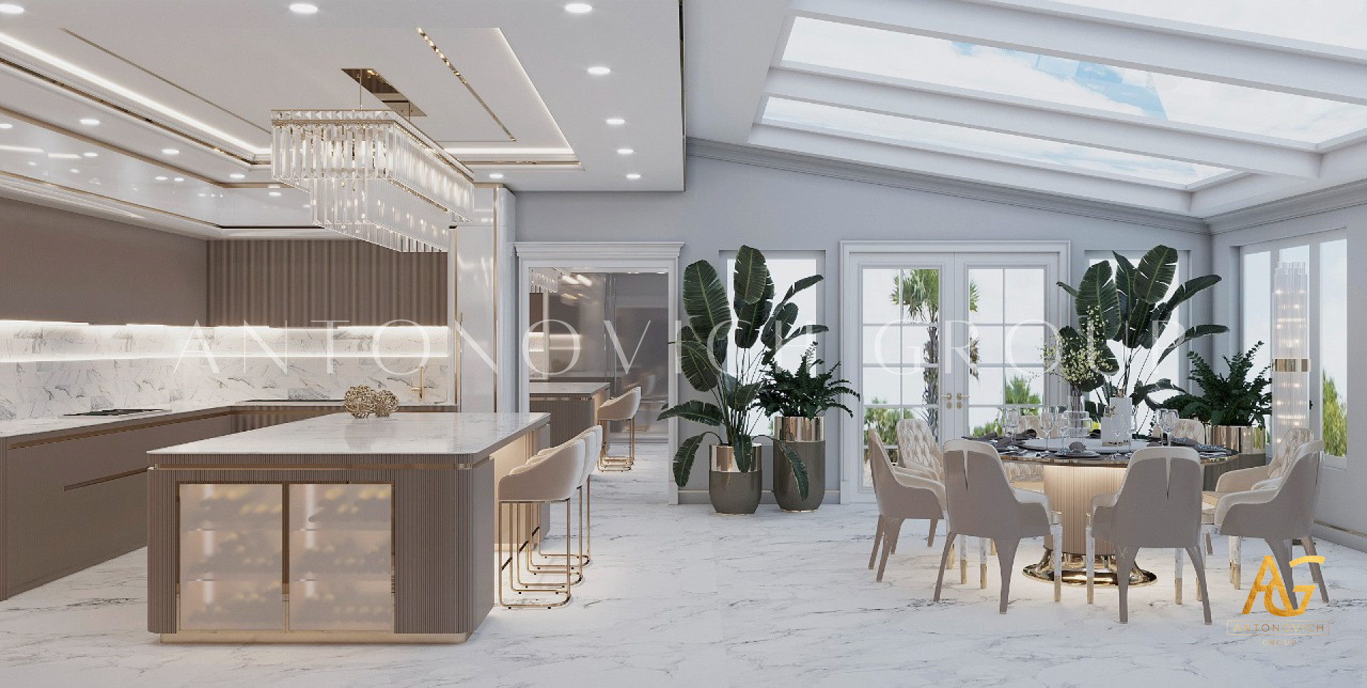 KITCHEN INTERIOR DESIGN FOR A DUBAI HOUSE
