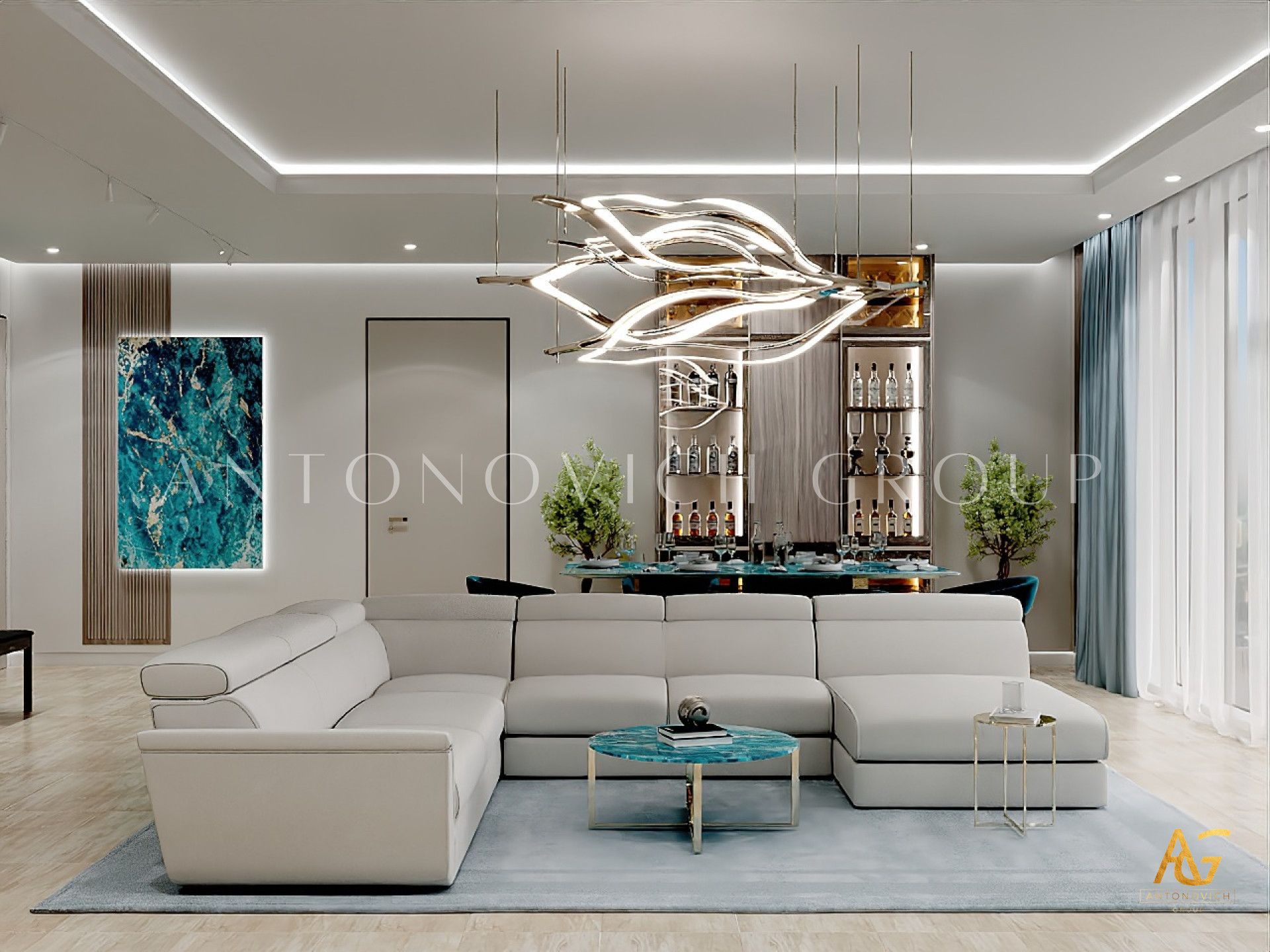 Curated visual reference: Gallery Detail: Luxury And Art For A Modern Apartment Interior
