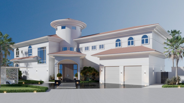 EXTERIOR DESIGN IN VILLA PALM JUMEIRAH