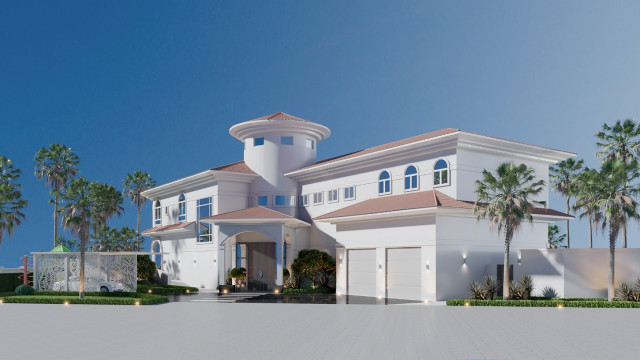 EXTERIOR DESIGN IN VILLA PALM JUMEIRAH