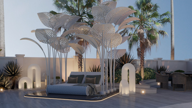 EXTERIOR DESIGN IN VILLA PALM JUMEIRAH