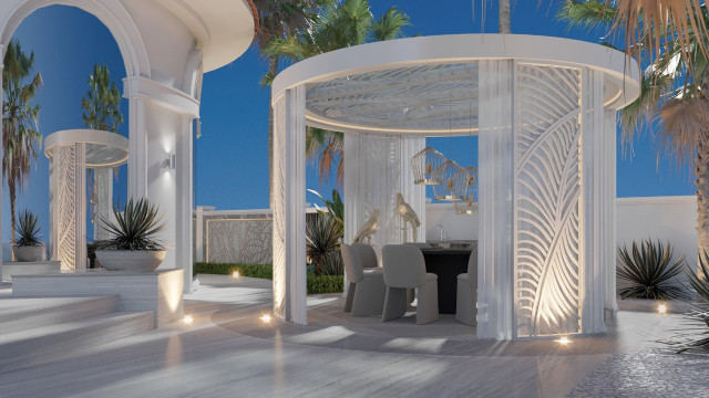 EXTERIOR DESIGN IN VILLA PALM JUMEIRAH