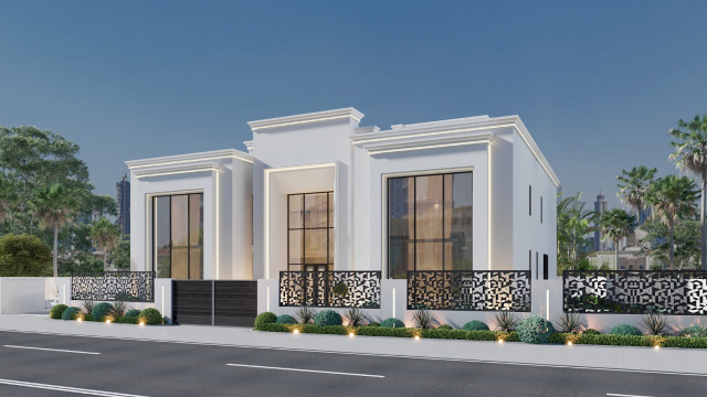 LUXURY VILLA DUBAI - EXTERIOR AND LANDSCAPE DESIGN SOLUTION