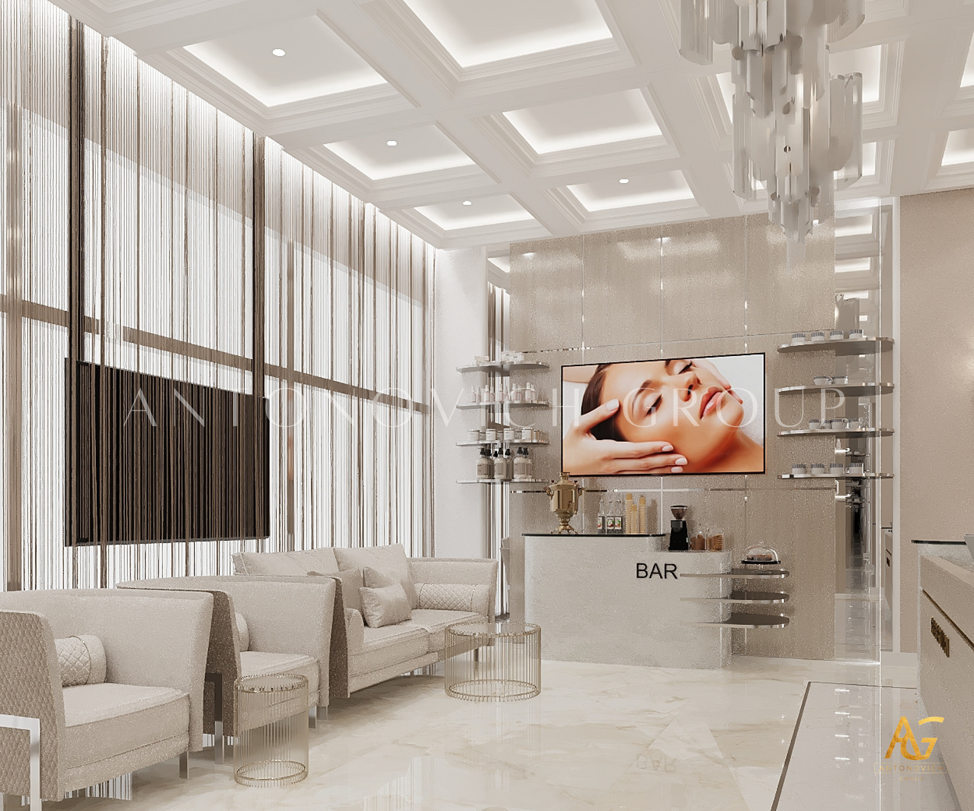 Aesthetic Harmony Interior Design for Beauty Salon