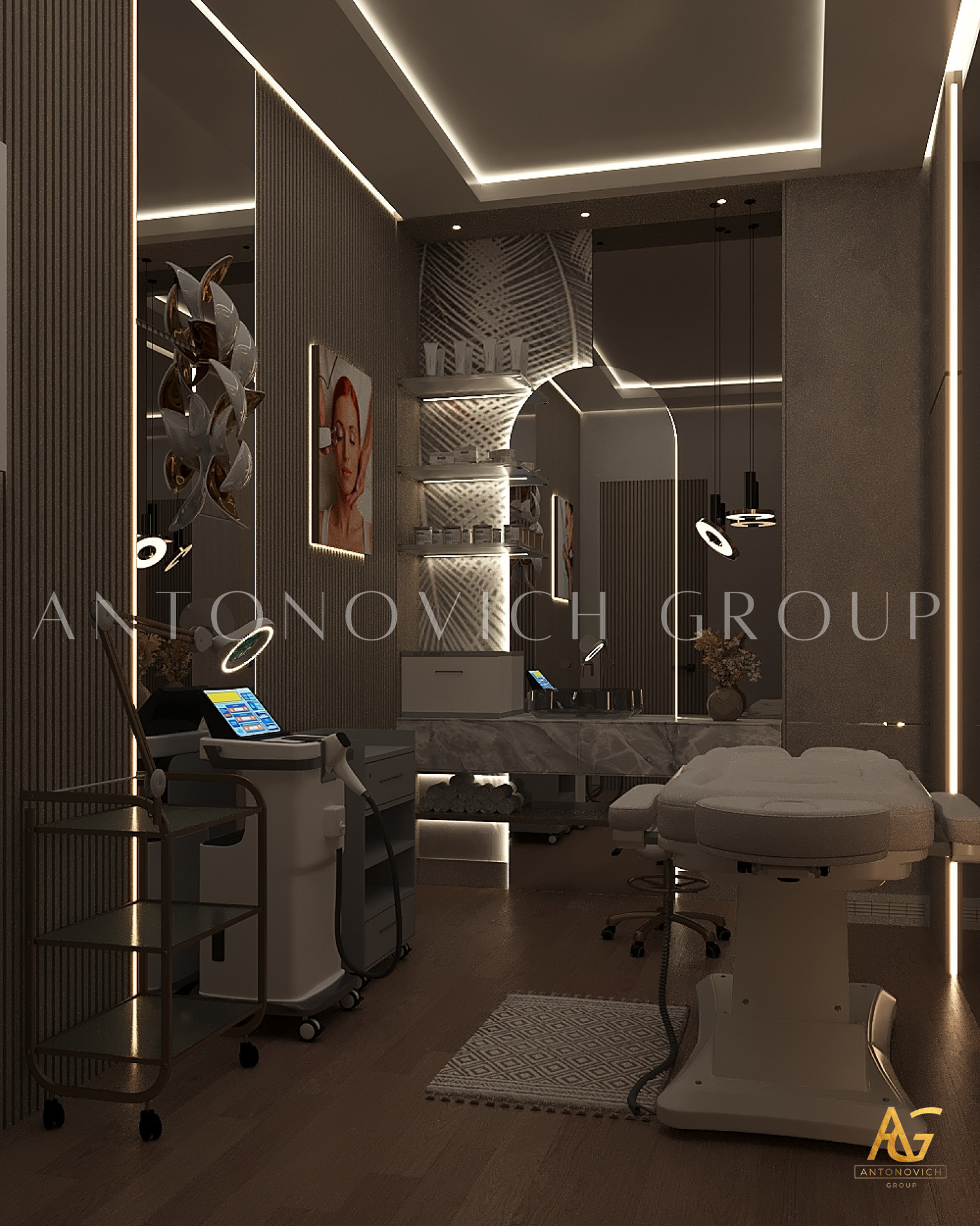 Aesthetic Harmony Interior Design for Beauty Salon