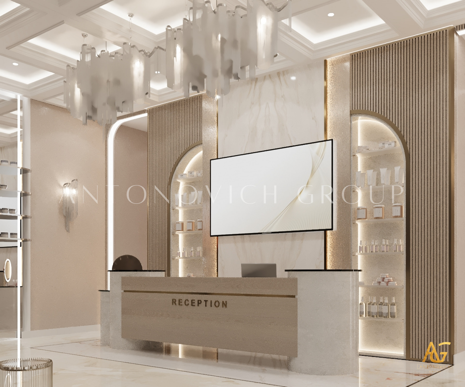 Aesthetic Harmony Interior Design for Beauty Salon