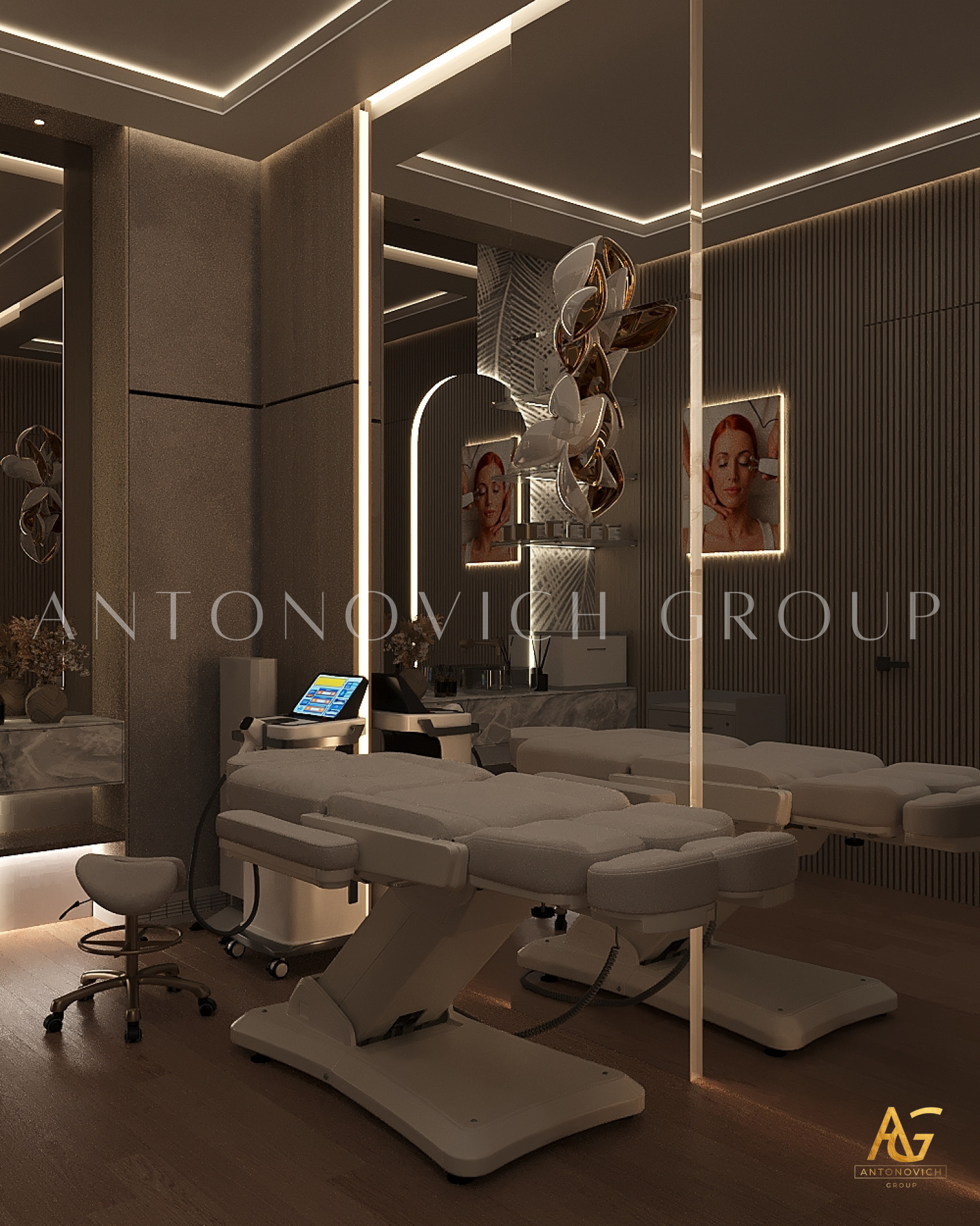 Aesthetic Harmony Interior Design for Beauty Salon