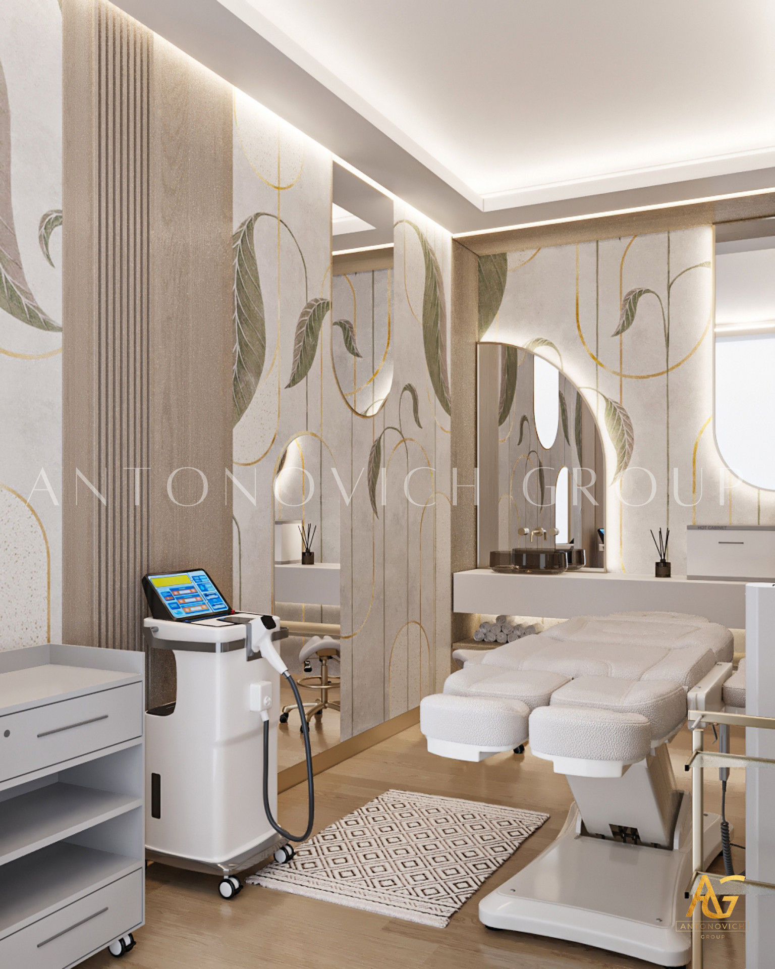 Aesthetic Harmony Interior Design for Beauty Salon