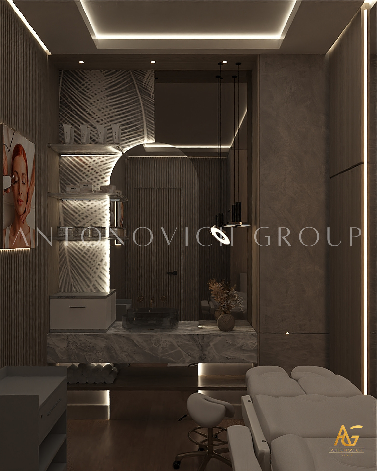 Aesthetic Harmony Interior Design for Beauty Salon