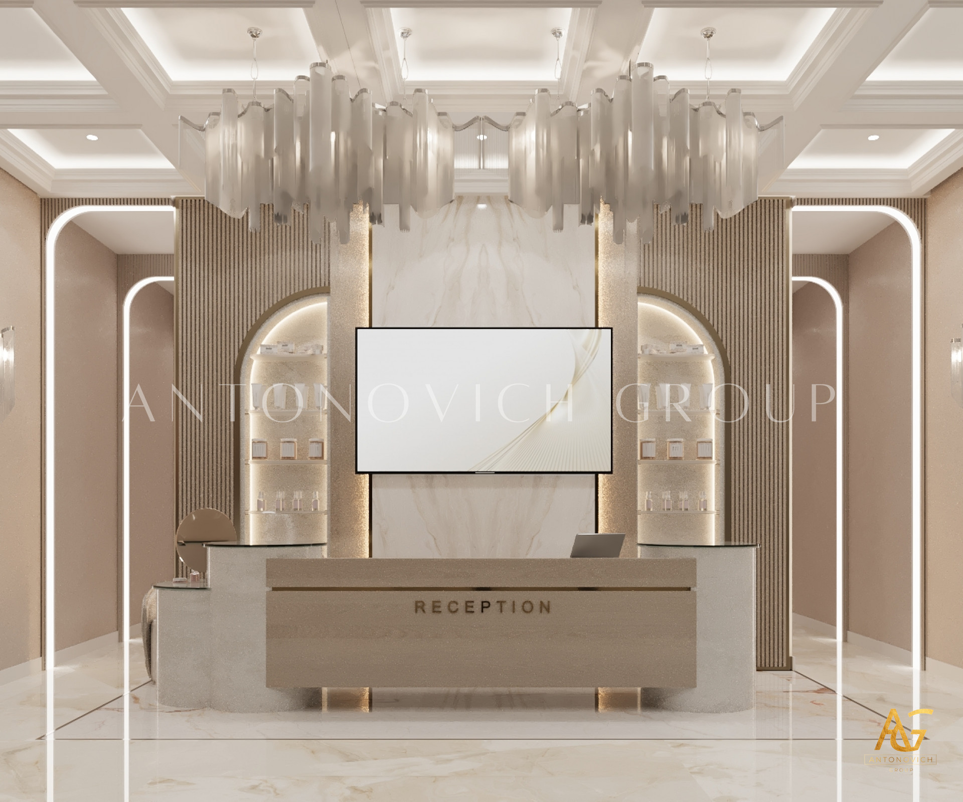 Aesthetic Harmony Interior Design for Beauty Salon