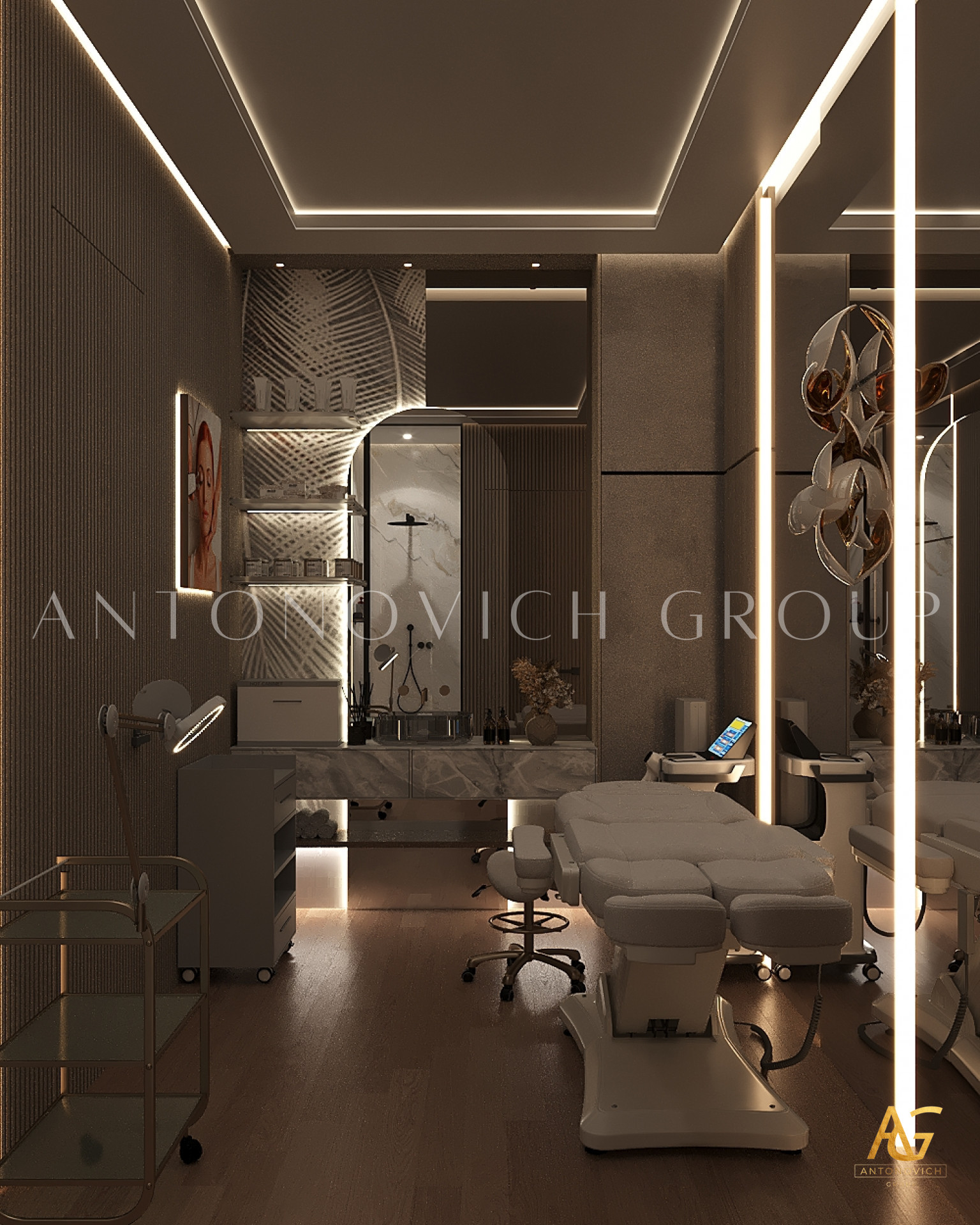 Aesthetic Harmony Interior Design for Beauty Salon