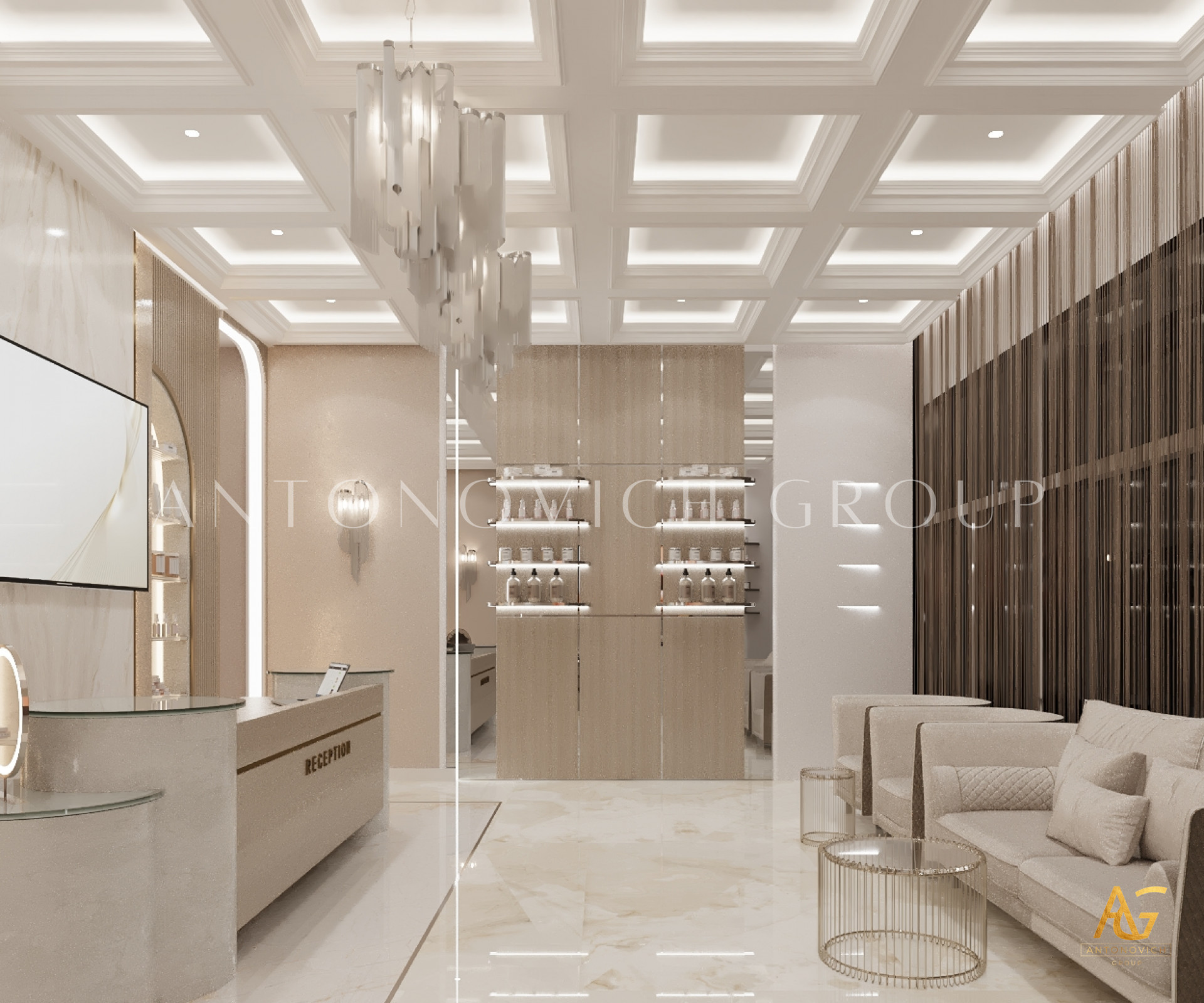 Aesthetic Harmony Interior Design for Beauty Salon