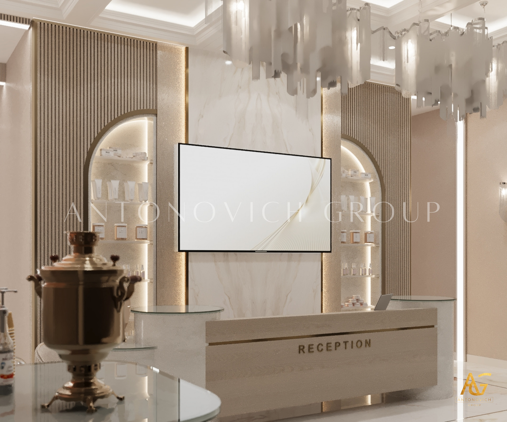 Aesthetic Harmony Interior Design for Beauty Salon