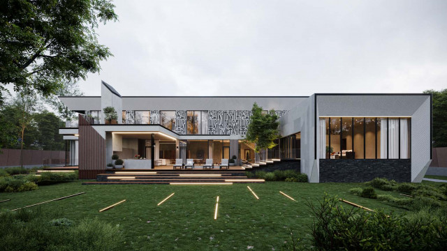 Luxurious Futuristic Villa Exterior Design