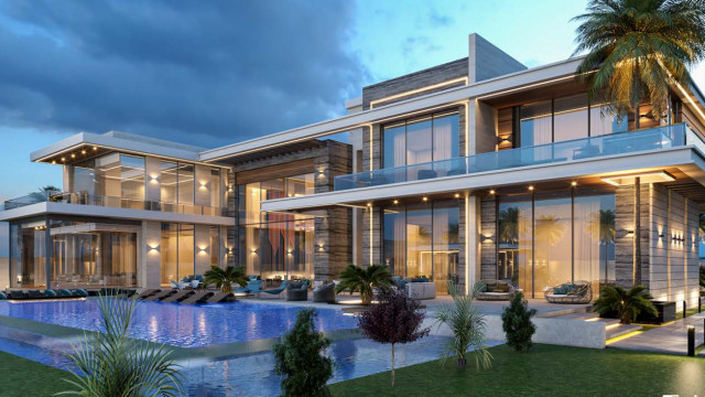 Luxurious Aesthetic Villa Exterior Design in Modern Style