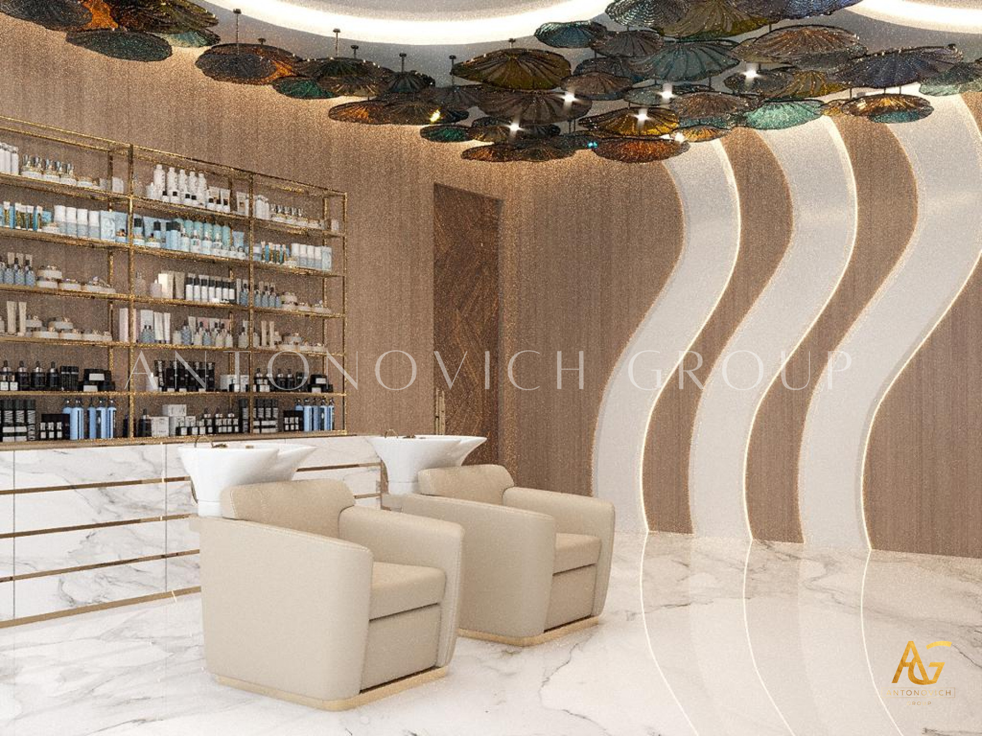 Serenity in Simplicity in Salon Interior Design