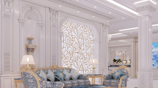 Royal Arabic Interior House Design Dubai