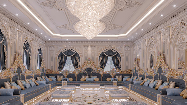 Royal Arabic Interior House Design Dubai