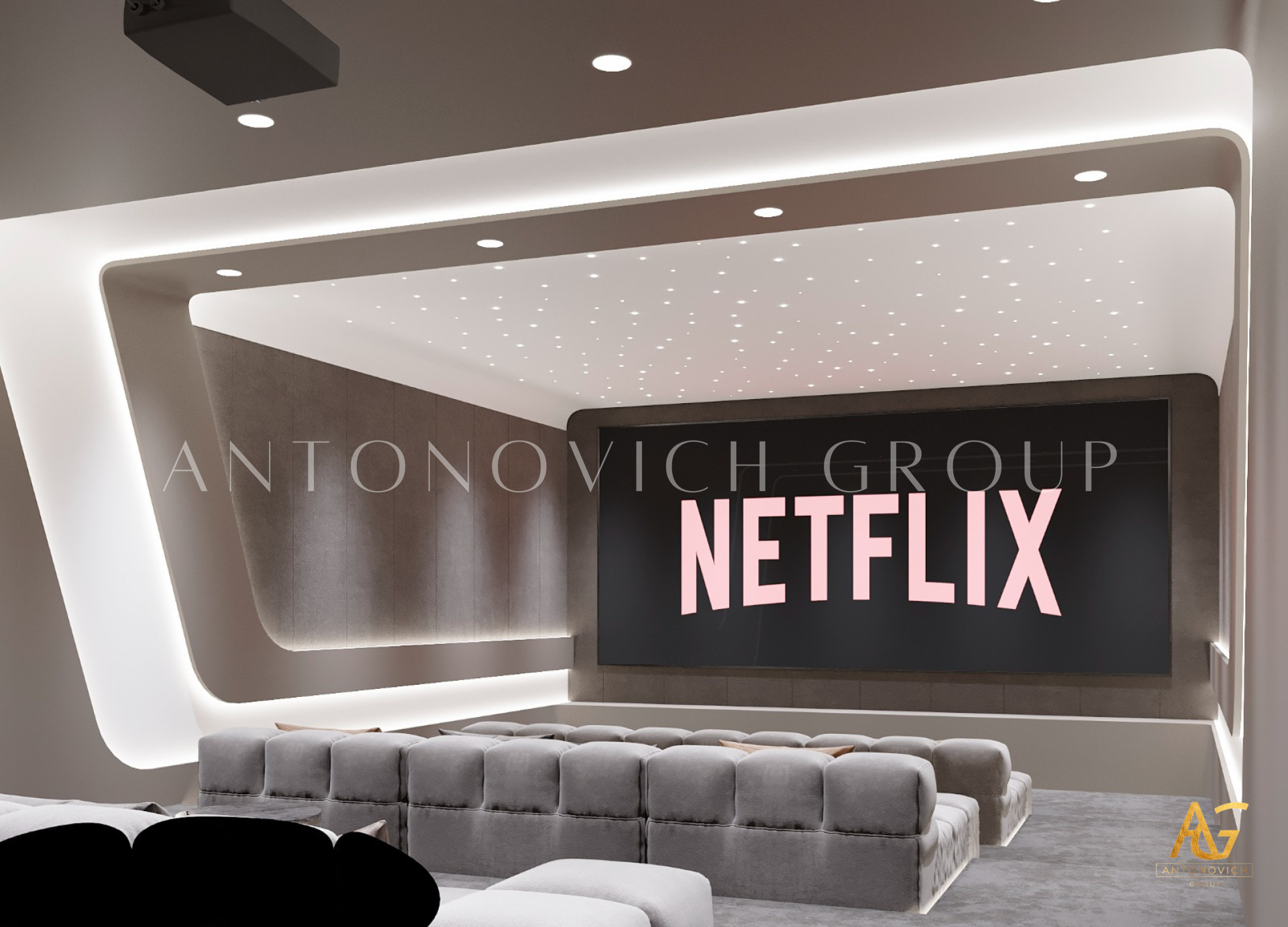 Home Cinema Interior: Cutting-Edge Technology for a Cinematic Experience