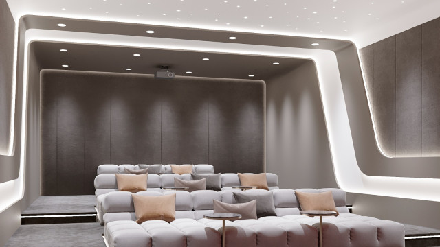 Home Cinema Interior: Cutting-Edge Technology for a Cinematic Experience