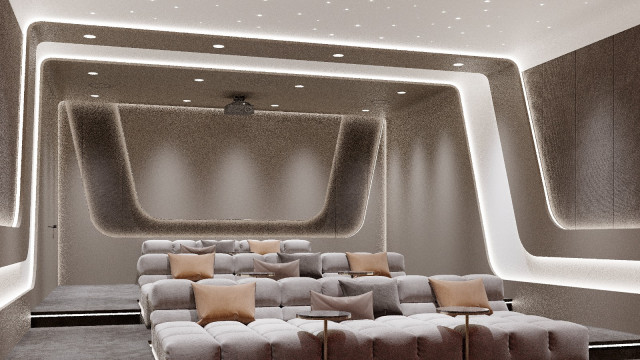 Home Cinema Interior: Cutting-Edge Technology for a Cinematic Experience