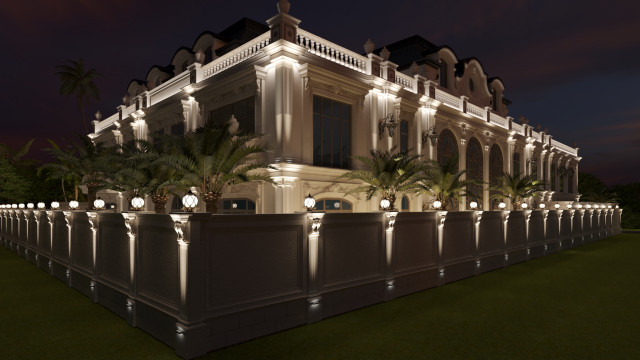 A Vision of Opulence: Luxurious Villa Exterior Design in Al Manra Dubai